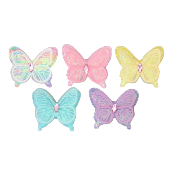 Sequin Pastel Butterfly Clip