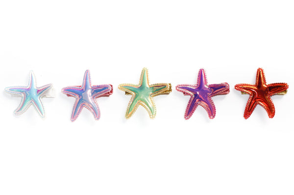 Holographic Starfish Clip