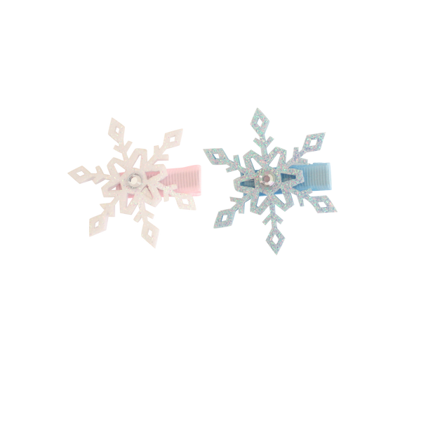 Glitter Snowflake Clip