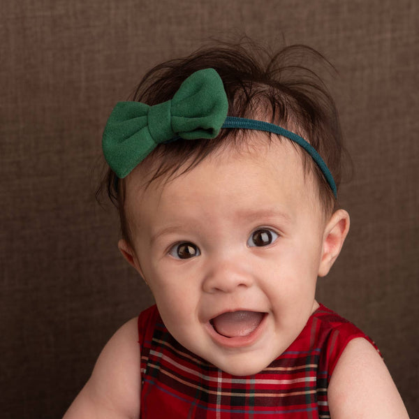 Felted Bow Baby Headband