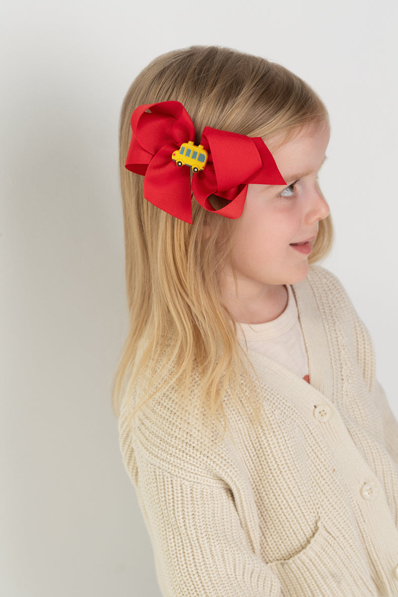 Back to School Charm Bows