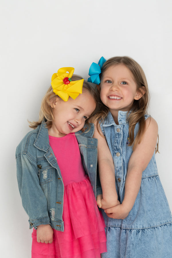 Back to School Charm Bows