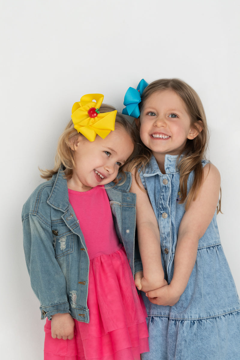 Back to School Charm Bows