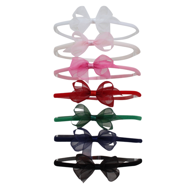 Infant Organdy Bow Headband