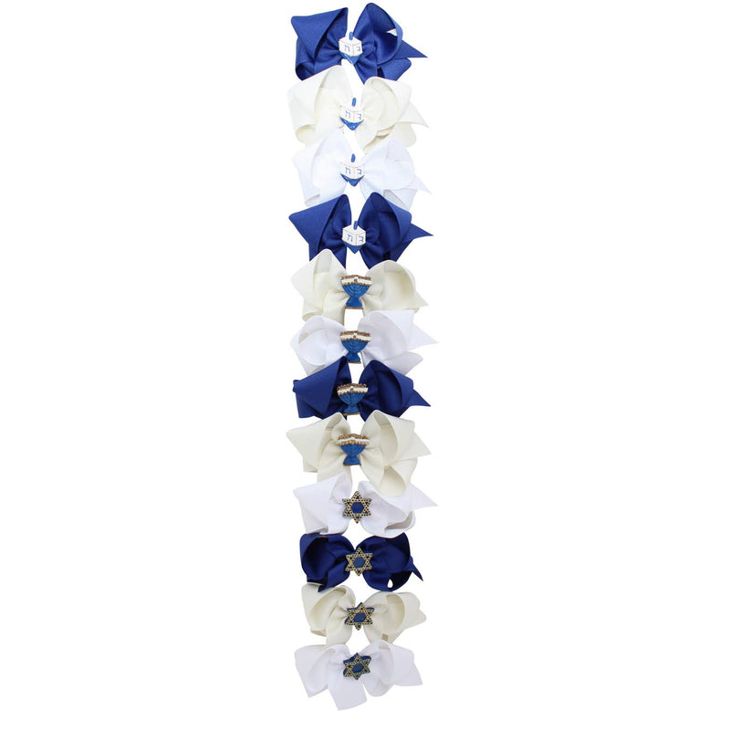 Hanukkah Charm Bow (2 Sizes)