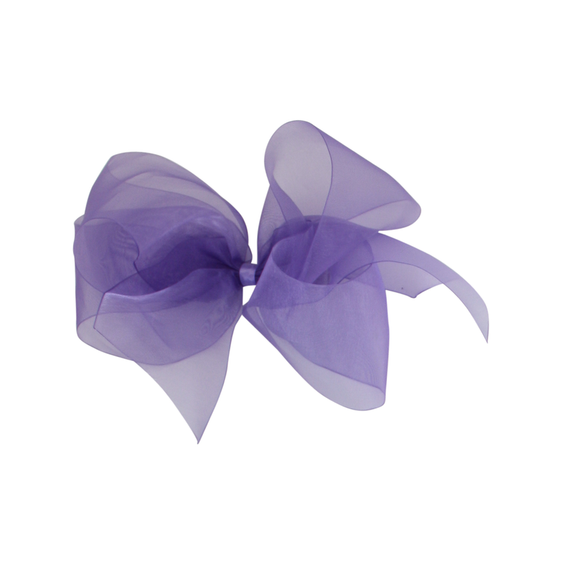 Big Organdy Bow - Delphinium Purple