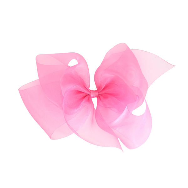 Giant Organdy Bow - Hot Pink