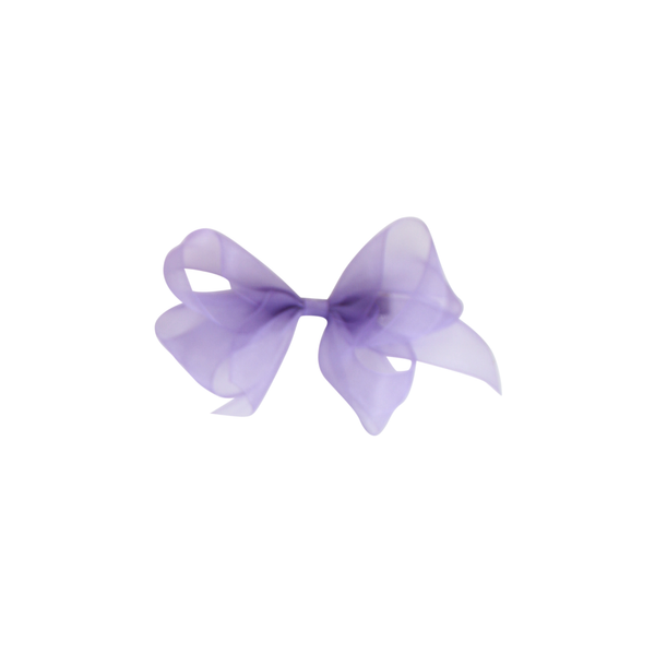 Small Organdy Bow - Delphinium Purple