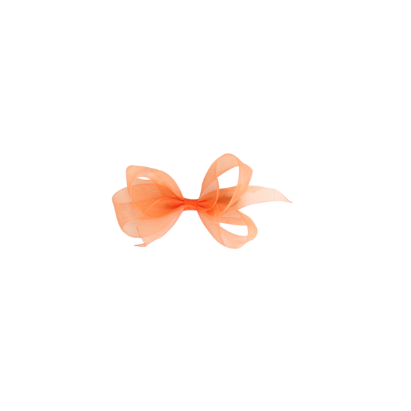 Infant Organdy Bow - Tomato