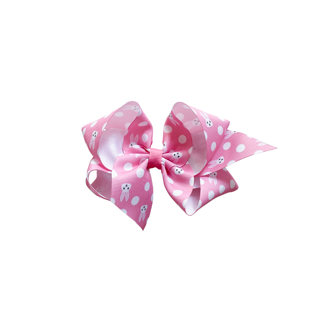 Pink Bunny Head with Bow - Kelea's Florals