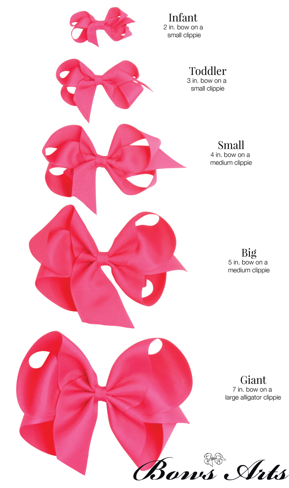 Infant Classic Bow Grippe Clippie – Bows Arts