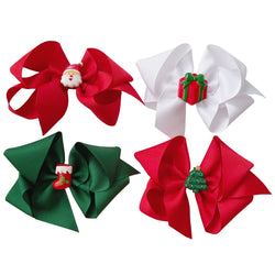 Big Holiday Charm Grosgrain Bow