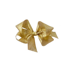 Small Gold Galena Metallic Bow