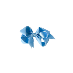 Small Light Blue Velvet Bow