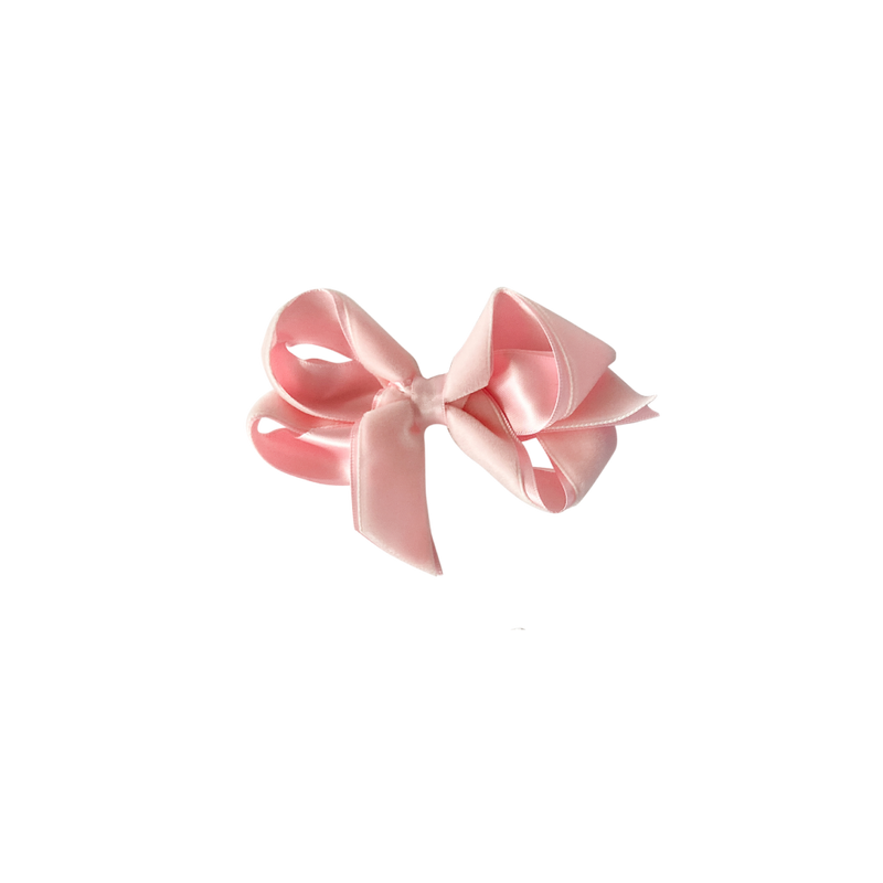 Small Light Pink Velvet Bow