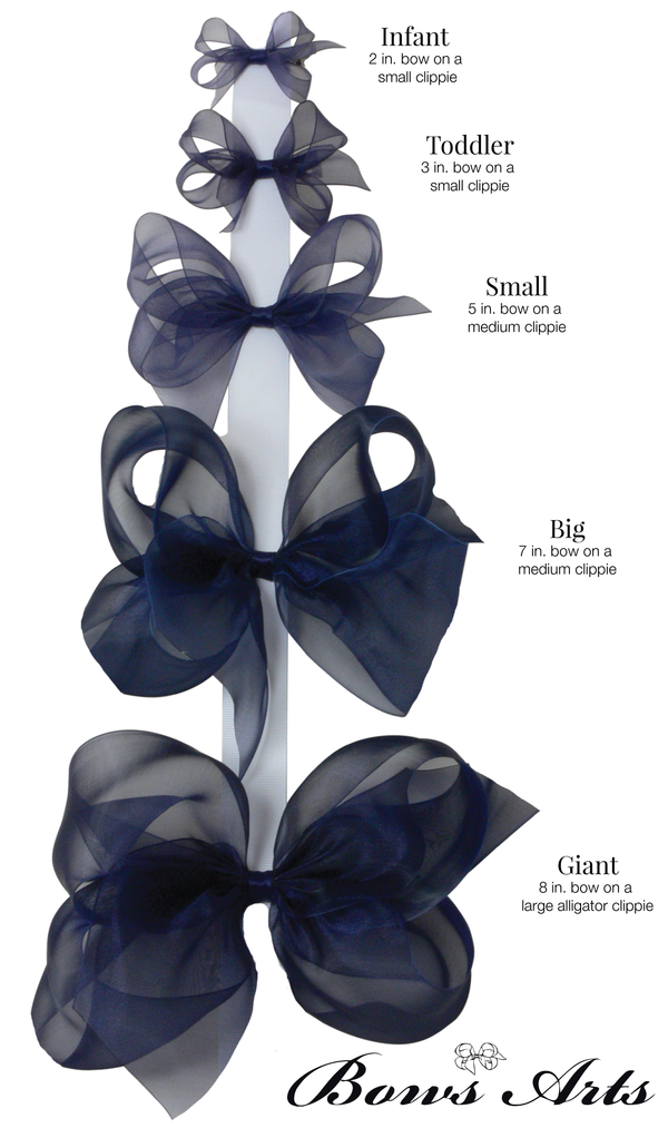 Small Floral Organdy Bow