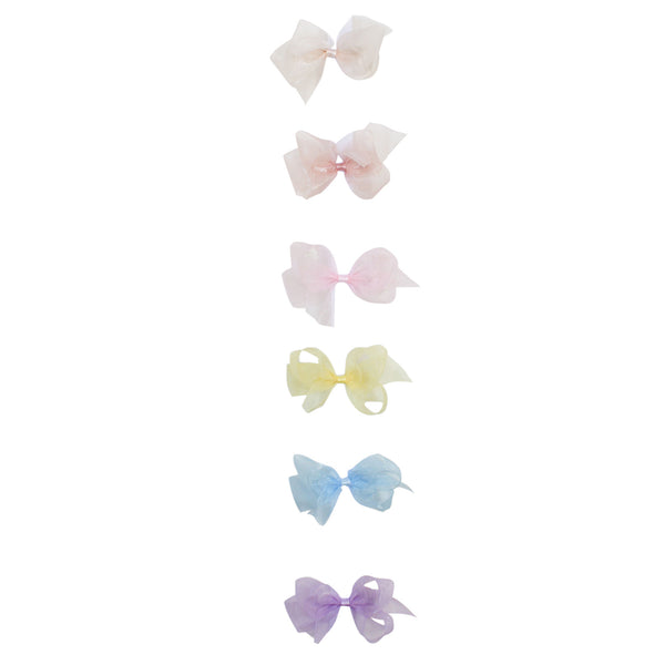 Small Organdy Bow Spring Colors