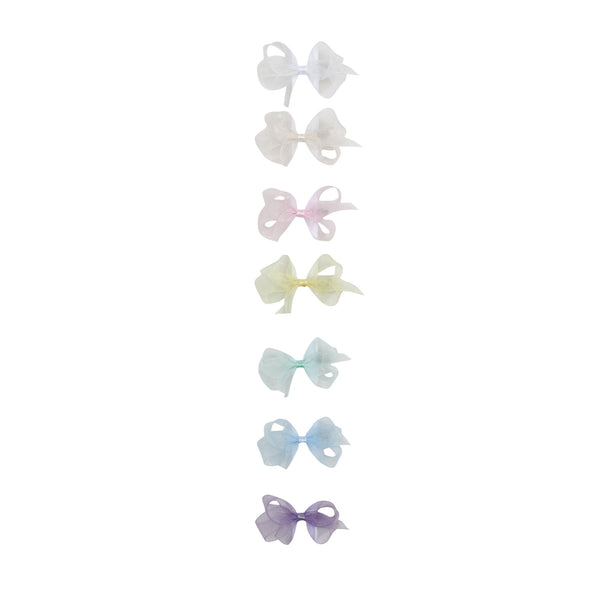 Toddler Organdy Bow Spring Colors